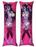 Anime Monster Musume No Iru Nichijou Dakimakura Miia Double-Sided Printed Hugging Body Pillowcase Throw Pillow Cover Bedding Decor (Color a,20x60 in / 50x150 cm)