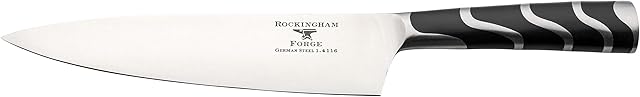 Rockingham Forge 128 Series 8 Inch Chef's Knife with German Steel Blade, Ergonomic Handle Made of ABS Plastic and Steel, Chef's Knife, RF-1288