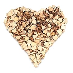 500 Stück Holzherzen, Herz Holzscheiben...