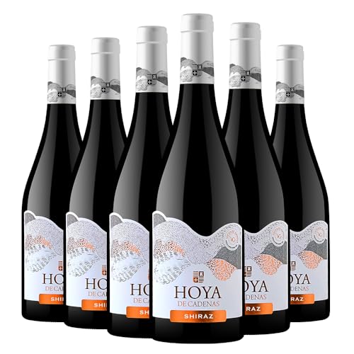 Hoya de Cadenas Shiraz Crianza Vino Tinto D.O. Uitel Requena 6 Bo...