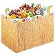 YUYWWAN Hawaii Party Tischröcke, Blume Gras Tischrock 270 x 75cm Party Dekoration, Sommertischrock Partytischrock für Sommer Beach Garden Poolparty Luau Party Outdoor Strandparty (Gelb)