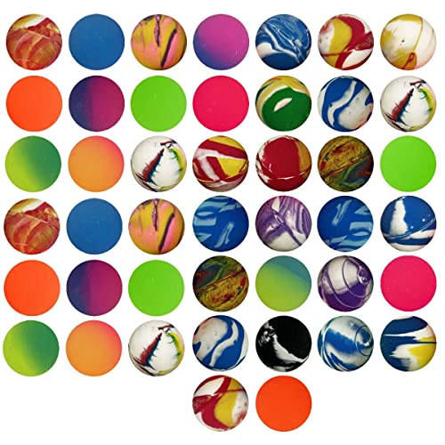 15pk Jet Bouncy Balls for Kids Party Bags 20mm Small Rubber Ball Goody Bag Fillers for Kids Boys Toys Bouncing Balls Prizes Unisex Birthday Games - School Rewards