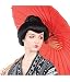 Banana Costumes Womens Geisha Wig Black