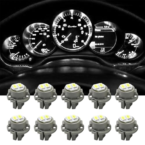 Bombillas LED T6.5 para tablero de auto 10 piezas luz blanca miniatura 7
