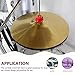 Vaguelly Drum Set Felt Cushions Pad Accessory for Drum Cymbal Clutch Drum Kit Supplies
