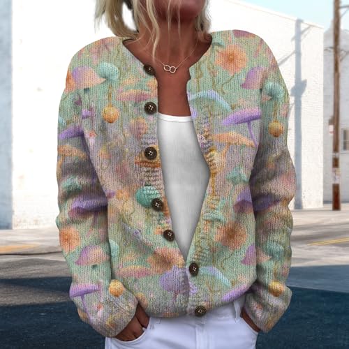 Sweater for Women Trendy Open Front Cardigan Fall Cardigan Sweaters for Women Crewneck Long Sleeve Outfits Fashion2