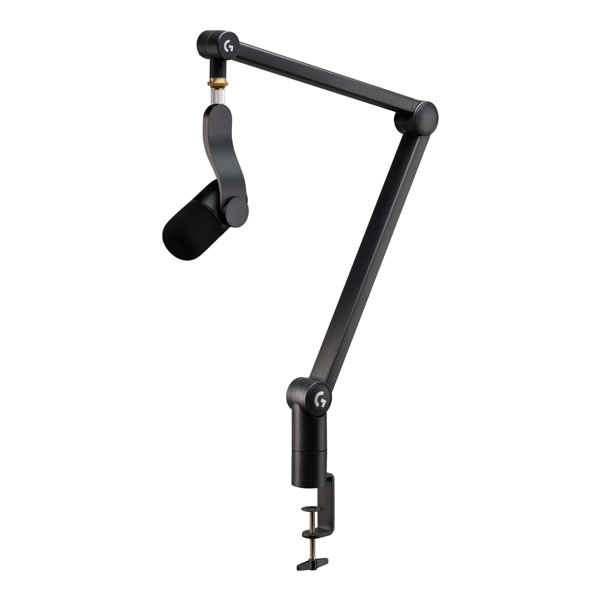 Logitech G Yeticaster GX Dynamic Supercardioid Gaming Microphone With Boom Arm, RGB Lighting and LIGHTSYNC, Broadcast-Style USB Mic for PC and Mac, Use for Recording and Streaming - Black