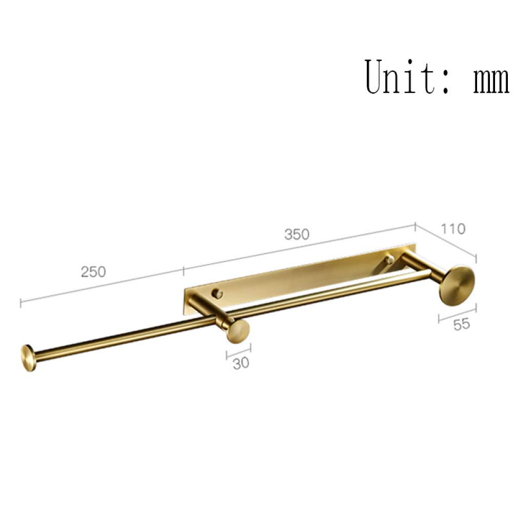 Toalleros Toallero, Ganchos para abrigos para pared, Perchas de pared resistentes, Gancho para montaje en pared, Soporte para toallero montado en la pared, Estante para baño, Barra para toallas,