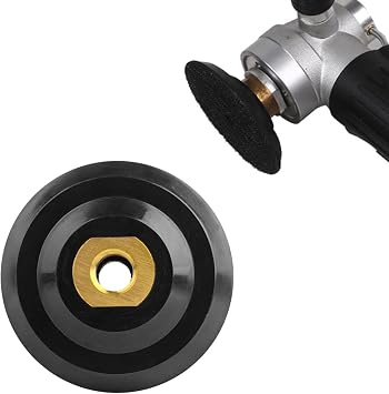 4 Inch Rubber Backer Pad, Hook and Loop Rubber Backing Pad with 5/8-11 Arbor for Angle Grinder, Flexible Rubber Pad Backing Plate for Countertop Wet Dry Polishing Sanding