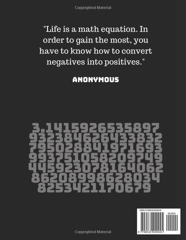 Miniatura 2 de Graph Paper Notebook 8.5 x 11 Gridded Notebook with Graphing Paper for Math and Engineering Students and Teachers (Gifts for Math Lovers)