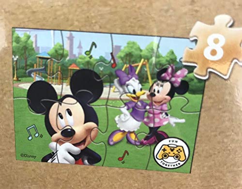 Disney 778988280461 Mickey Mouse 5 Wood Jigsaw Puzzles In Wood Storage Box thumb #3
