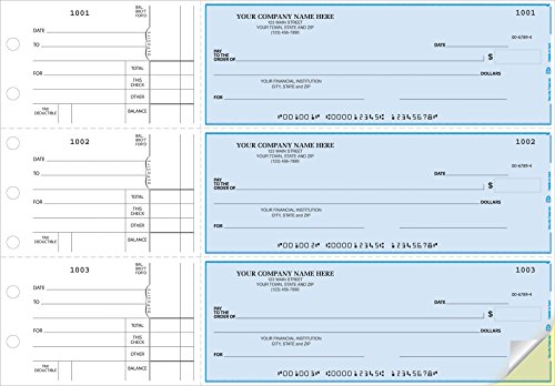 High-Quality All-Purpose Manual Business Checks with Three Per Page from CheckSimple