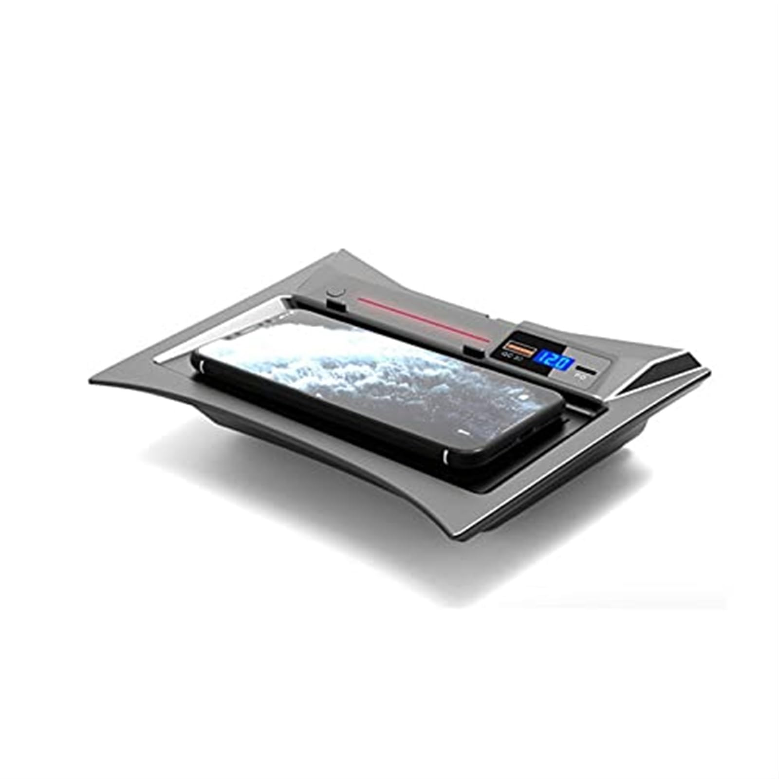 Bezprzewodowa ładowarka samochodowa QI 15 W, dla NISSAN, dla Qashqai, dla X-TRAIL, 2014-2021 Modernizacja wnętrza Panel ładowania bezprzewodowego telefonu komórkowego Podkładka ładująca bezprzew