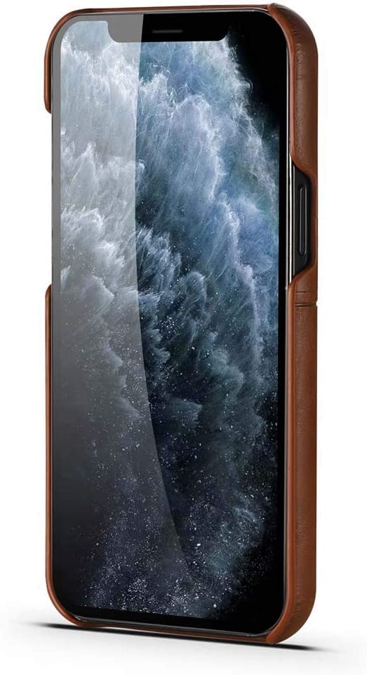 Coque iPhone 11 Pro Max cuir véritable antichoc étui 6,5 pouces