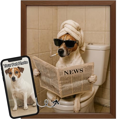 Personalized Funny Animal Bathroom Wall Art – Turn Your