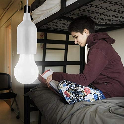 Creative LED Hanging Light Bulb Battery Powered Colorful Pull Cord Bulbs