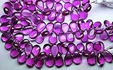 roliten od 2mg MATERIAL :- Semi precious gemstone beads. This bracelet is threaded with a strong elastic string. Flexible but not loose. Comfortable wearing, durable string could wear each day. BEADS GEMSTONE Full 7 Inch Strand,Rolite Pink QUARTZ Smooth Pear Shape Briolette, Size 8X12 mm Code-HIGH-53487