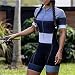 Frauen Radfahren Jersey Triathlon Radfahren Strumpfhosen Feminino Jumpsuit Damen Jumpsuit Sweatshirt Set (Color : 20 137, Size : X-SMALL 20mm)