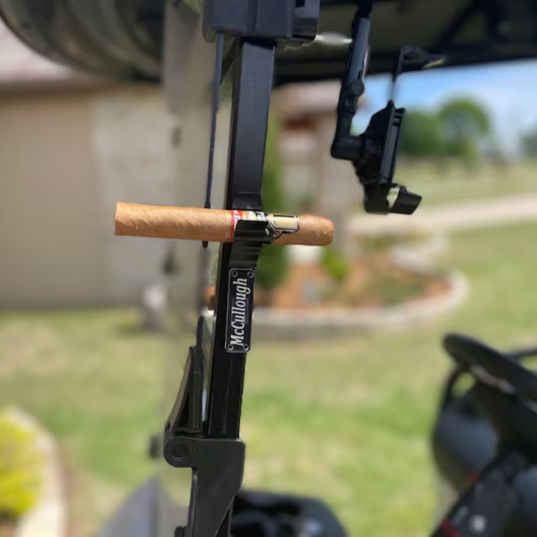 Generic Best Golf Cart Cigar Holder - Magnetic, Secure Grip, Options Available with Customization (Black)