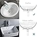 KES Pop Up Drain with Overflow with Detachable Hair Catcher Sink Drain Strainer for Bathroom Sink Drain Matte Black, S2018A-BK