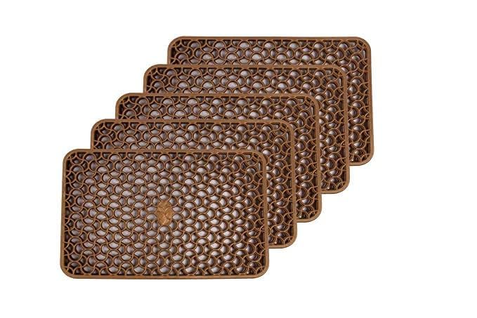 CRAFT CITY PVC Drawer and Fridge Jali Mats/Drawer Mats Jali/Placemats (Set of 6 Pieces) Waterproof, Plastic (Brown) (B0D7CRN2GR) Amazon Price History, Amazon Price Tracker