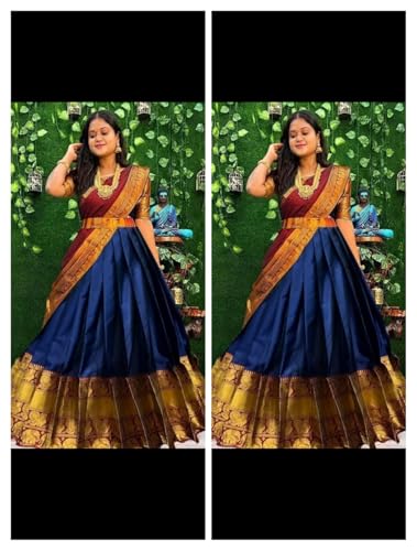 Image of RENVAANI FASHION Women's Traditional Semi-Stitched Lehenga Choli | Lehenga Choli for Women | Ethnic Wear Heavy Lehenga Choli With Dupatta