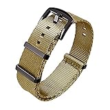 Ritche NATO Watch Strap with Heavy Buckle 18mm 20mm 22mm Premium Seat Belt Nylon Watch Bands for Men Women