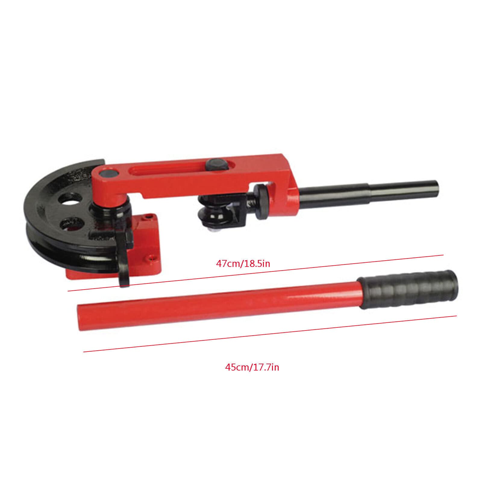 Piegatubi manuale 0-180° con 7 matrici (10-25 mm) per tubi in rame, tubi in ferro, tubi in alluminio, tubi in acciaio inox