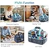 APOFFICE Art Supply Organizer Tote Bag – Craft Caddy with Handle, Utility Storage Tote with Multiple Pockets & Adjustable Divider for Sewing, Scrapbooking, School, Office, Medical Supplies #5