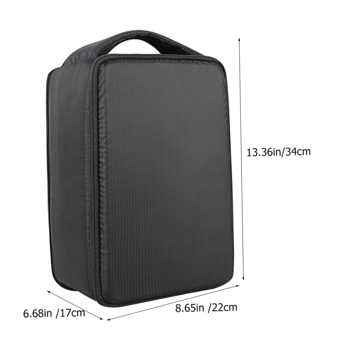 Kisangel Bolsa para Cámara Digital Portátil Grande y Antivibración Resistente al Polvo Color Negro Cremallera Doble Ligera y Cómoda para Fotografía y Senderismo
