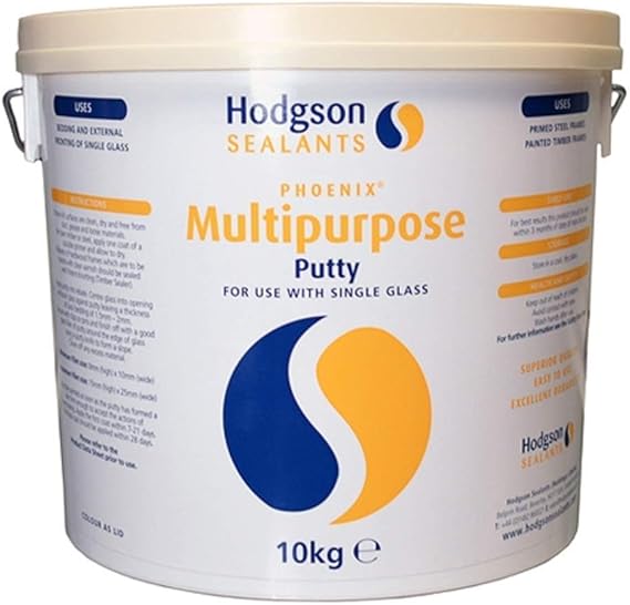 Hodgson Multipurpose Glazing Putty Natural 10kg Amazon.co.uk DIY