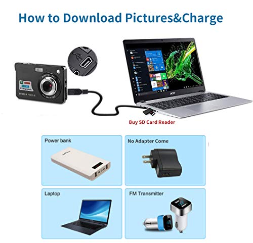 HD Mini Digital Cameras for Photography,Point and Shoot Digital Cameras for Kids Students Teens-Travel,Camping,Gifts - Thumbnail 4