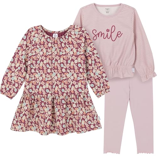 Ensemble 3 pièces Gerber bébé fille en coton doux haute qualité