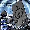 Natiiozie Magnetica Cover per iPhone SE 3/2 (2022/2020), iPhone 8/7 Compatibile con MagSafe Custodia Traslucida Opaca Posteriore, Antiurto Anti-impronta Resistente ai Graffi Protettiva Case Nero #3