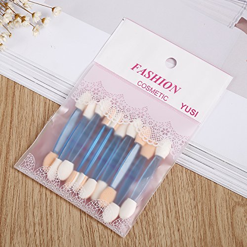 Juego de 10 pinceles de maquillaje de doble punta para sombra de ojos, brochas de esponja para mujer, herramienta de maquillaje de belleza