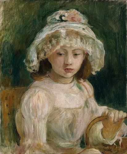 Affiches et gravures Jeune fille au chapeau Berthe Morisot deco murale 60x90