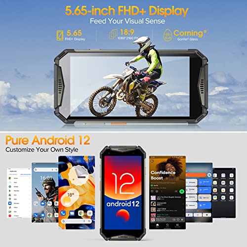Ulefone Armor 20Wt, 20Gb+256Gb Rugged Smartphone With Ptt Walkie Talkie, Front-Facing Dual Speaker, 10850 Mah, 50Mp Rear Camera, Helio G99 8-Core, 5.65" Fhd+ Screen, 3-Card Slots 4G Unlocked Phone #TOP6