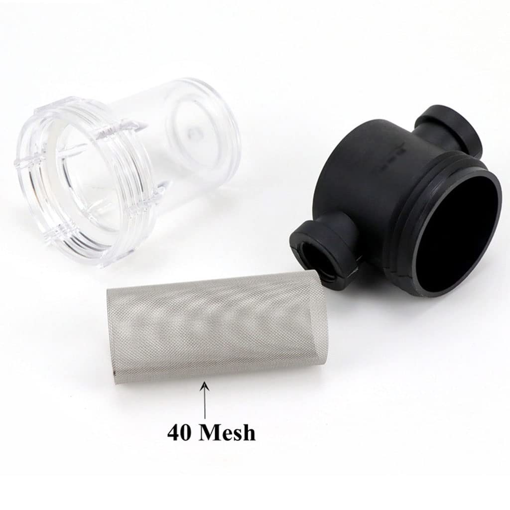 Filtro de Succión de Bomba de Agua, Filtro de Bomba de Agua, 1 Pieza de 1/2", 3/4" y 1" en línea, Malla 40(1Inch)