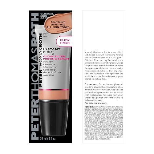 Peter Thomas Roth Glow-Filter Face Serum, Hydrating Illuminating & Firming Primer with 5% Actigym™ & Diamond Powder - Image 2