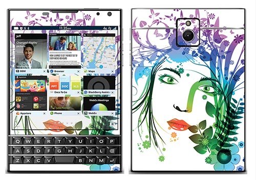 Royal Sticker RS.91744 Autocollant pour BlackBerry Passport avec Motif Visage Floral