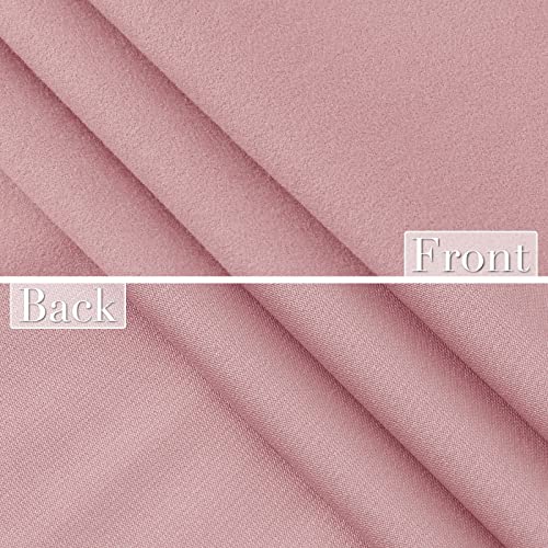 Pink Curtains 84 Inches Long 2 Panels Set, Farmhouse Ruffle Curtains For Living Room Rod Pocket Light Filtering Room Darkening Window Curtain Panels For Kids Nursery Girls Bedroom, 52X84 #TOP4