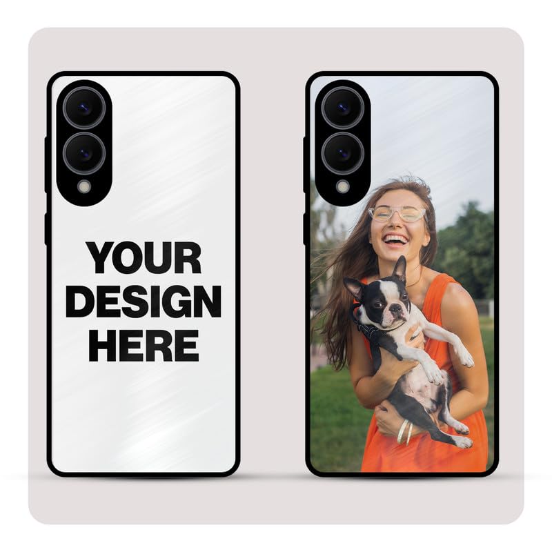 Image of Personalized Back Cover for Samsung Galaxy S25 Edge | Custom Case with Name, Photo or Logo | PrintShield Hybrid with Soft TPU Grip & Scratch Protection