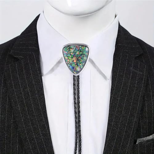 Image of Btilasif Bolo Tie for Women, Scorpion Bolo Tie Vintage Western Cowboy Stone Leather Neckties, Cowboy Gifts for Men