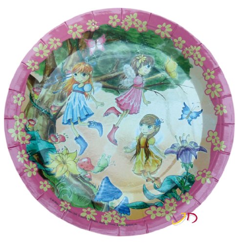 6 piatti * Fate & Elfi * per bambini compleanno di...