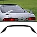 IKON MOTORSPORTS, Trunk Spoiler Compatible with Fits 1994-2001 Acura Integra 2-Door, Type R TR Style Unpainted Black ABS Plastic Rear Trunk Lid Spoiler Wing Lip