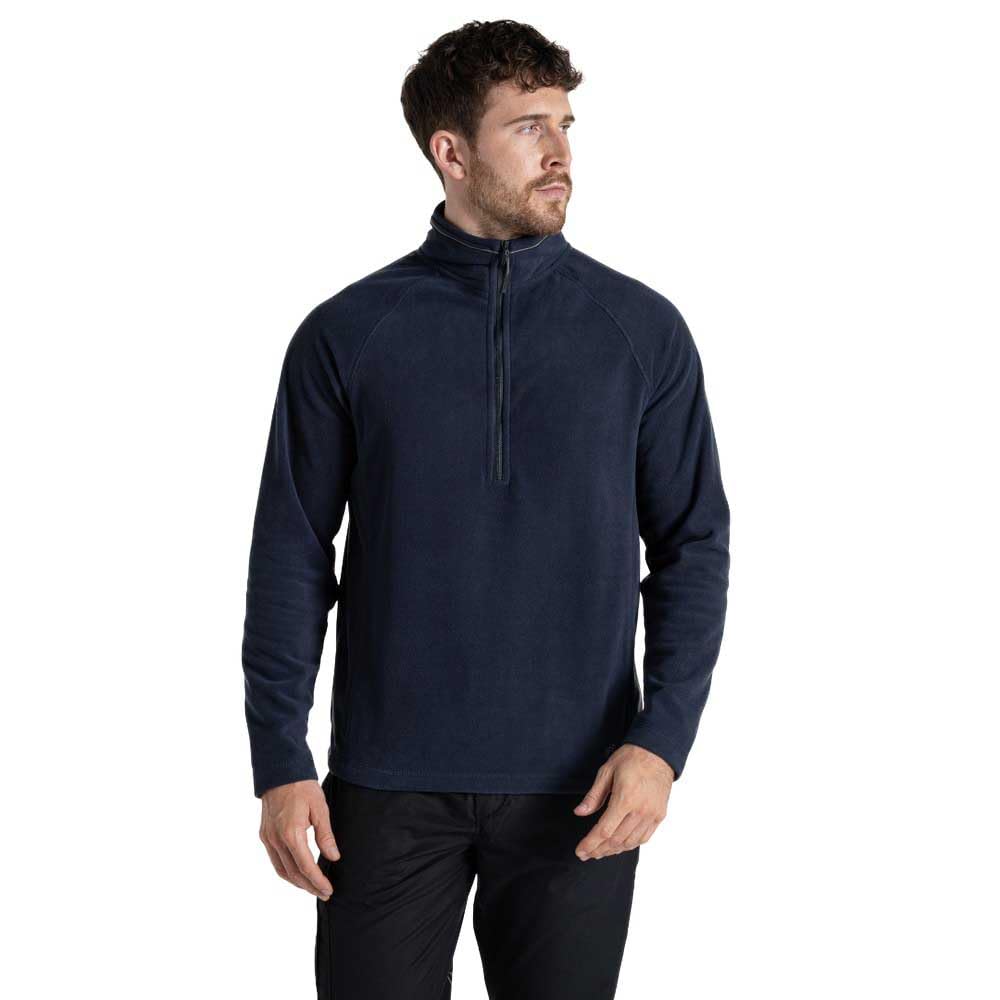 Craghoppers Mens Expert Corey 200 Half Zip Fleece, Lightweight Insulating Bodywarmer Jacket - Perfect for Outdoors Hiking, Walking & Trekking Dark Navy