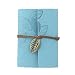 Susenstone® Vintage Leaf Leather Cover Loose Leaf Blank Notebook Journal Diary (Blue)