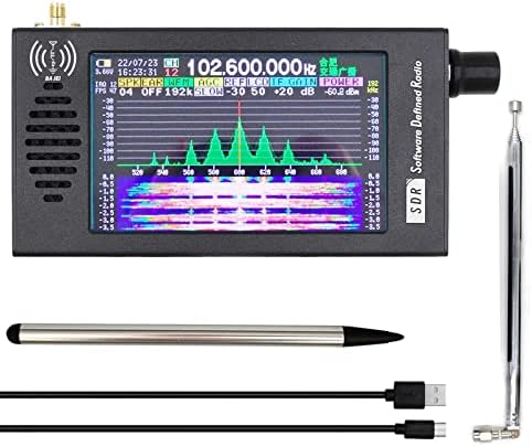 GOOZEEZOO Portable Shortwave Radio SDR DSP Receiver 100KHz-149MHz CW/AM/LSB/USB/WFM All World Band Radio with 5000mAh Battery & 4.3" Touch Screen
