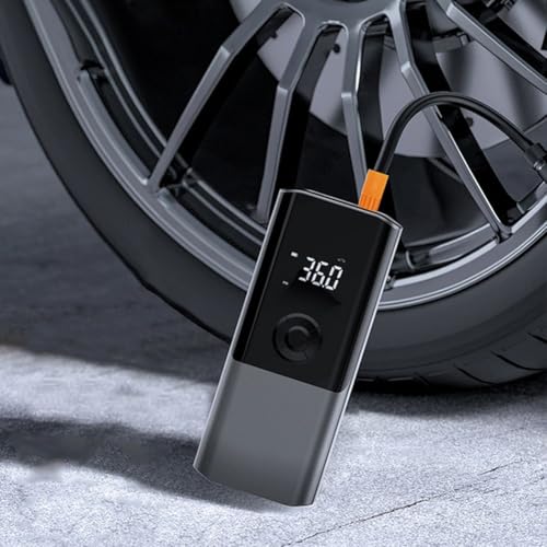 Bomba de Ar Compressor Digital Portátil Encher Pneu de Carro Bicicleta Bola e Boia