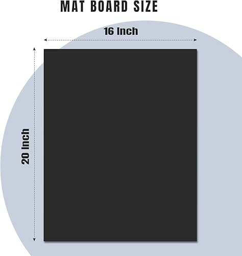 Miniatura 7 de AUEAR, Pizarras negras mate sin cortar de 12 x 16 para enmarcar fotos, impresión, obras de arte, tableros de respaldo de 116 pulgadas de grosor,